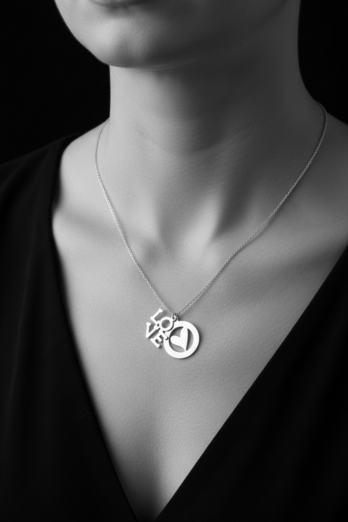 LOVE Ogrlica — Srebro 925