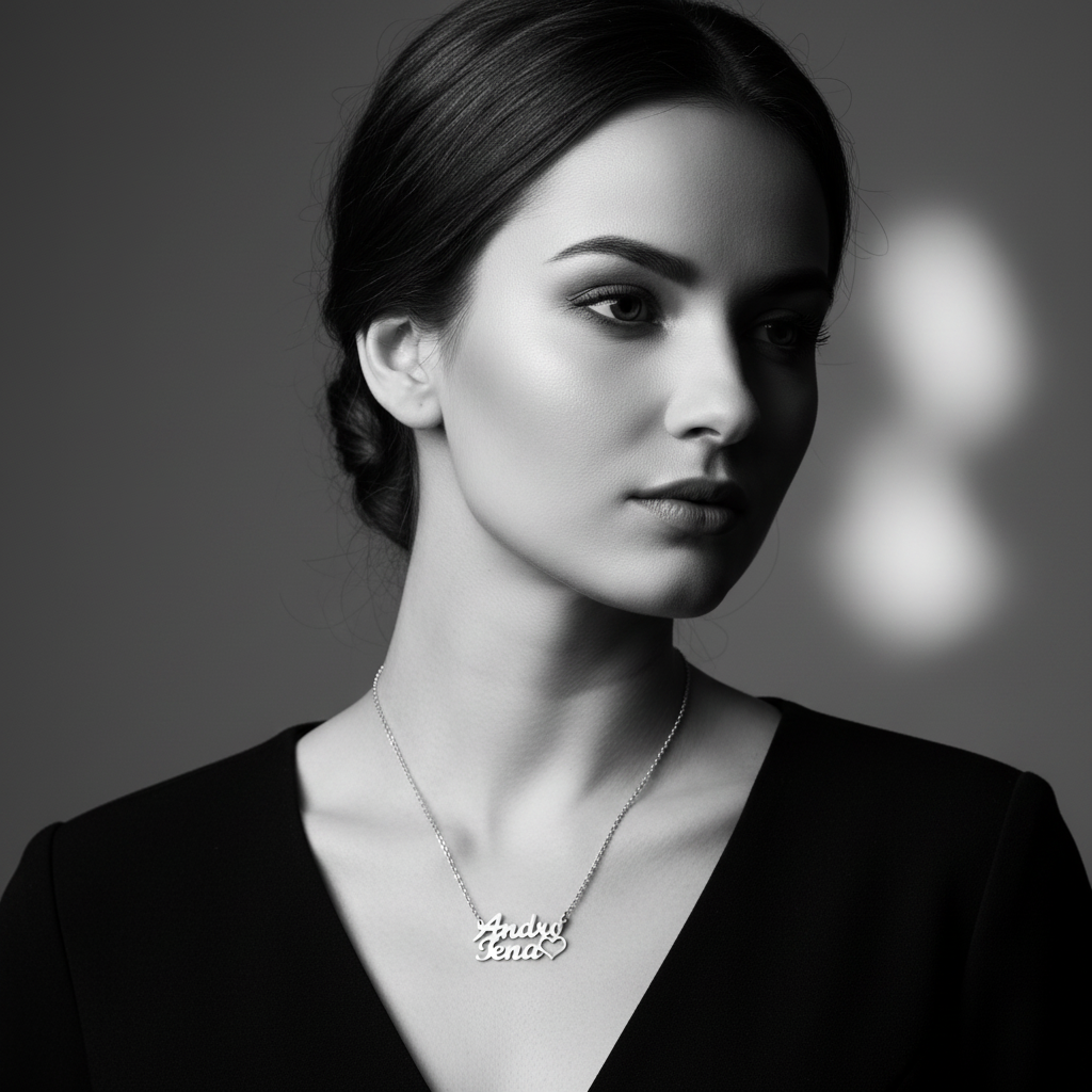 Name Necklace — Srebro 925